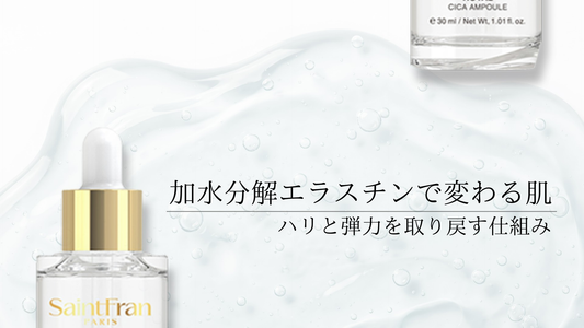 加水分解エラスチンで変わる肌。ハリと弾力を取り戻す仕組み
