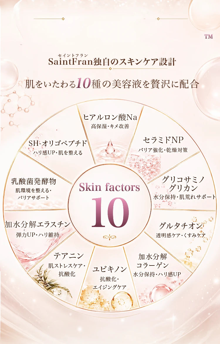 SKIN-FACTORS 10 の成分マップ