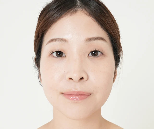 使用した後の肌（メイクアップ効果による）