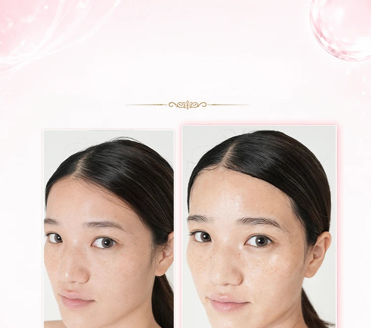 使用前と使用直後の肌弾力比較