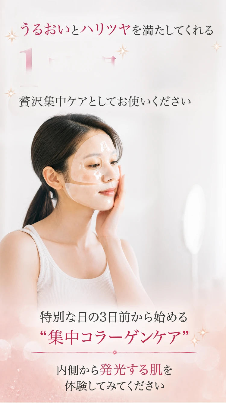マスクの使用時間と集中ケアの案内