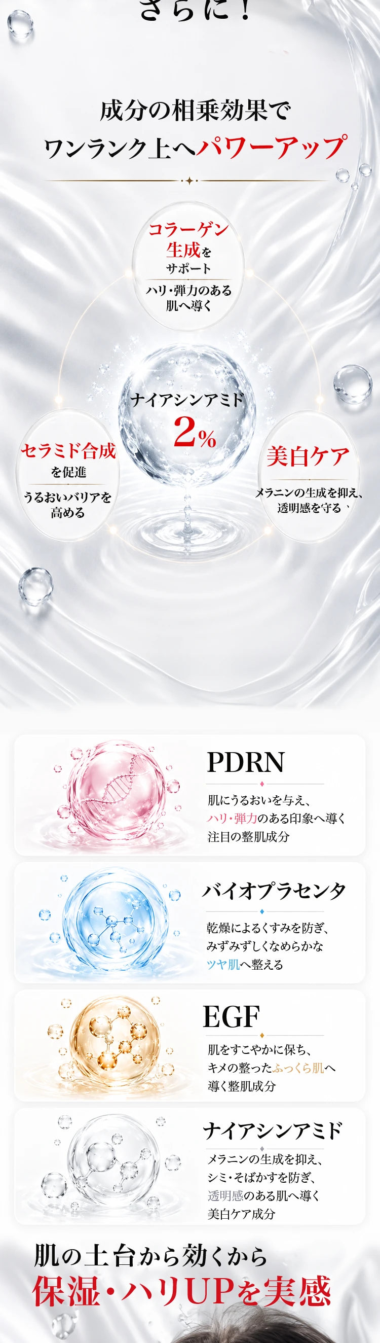 ナイアシンアミドを含む配合成分の説明